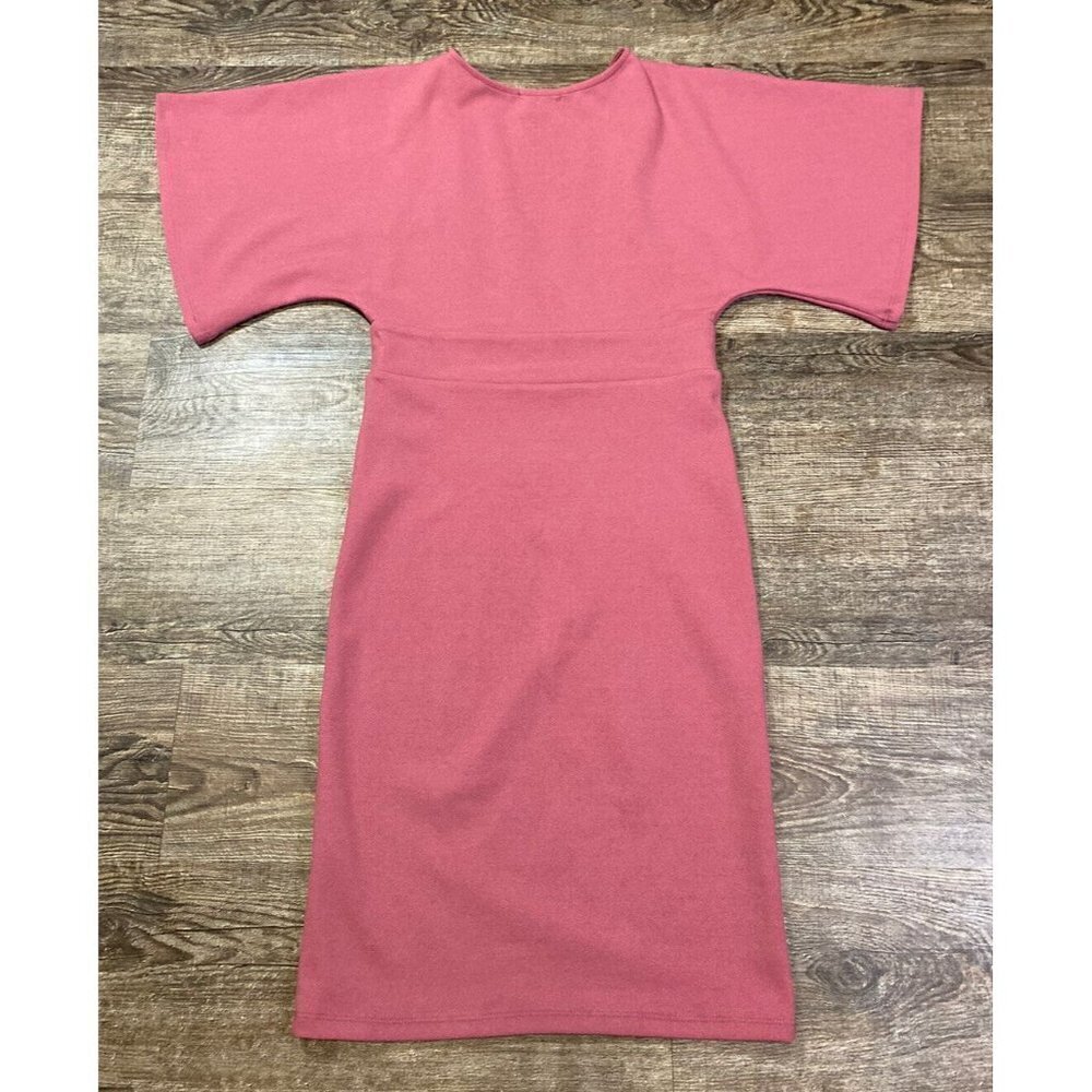 Episode Los Angeles Short Rose Pink A-Line Bell Sleeve Dress Size Small - Picture 5 of 6